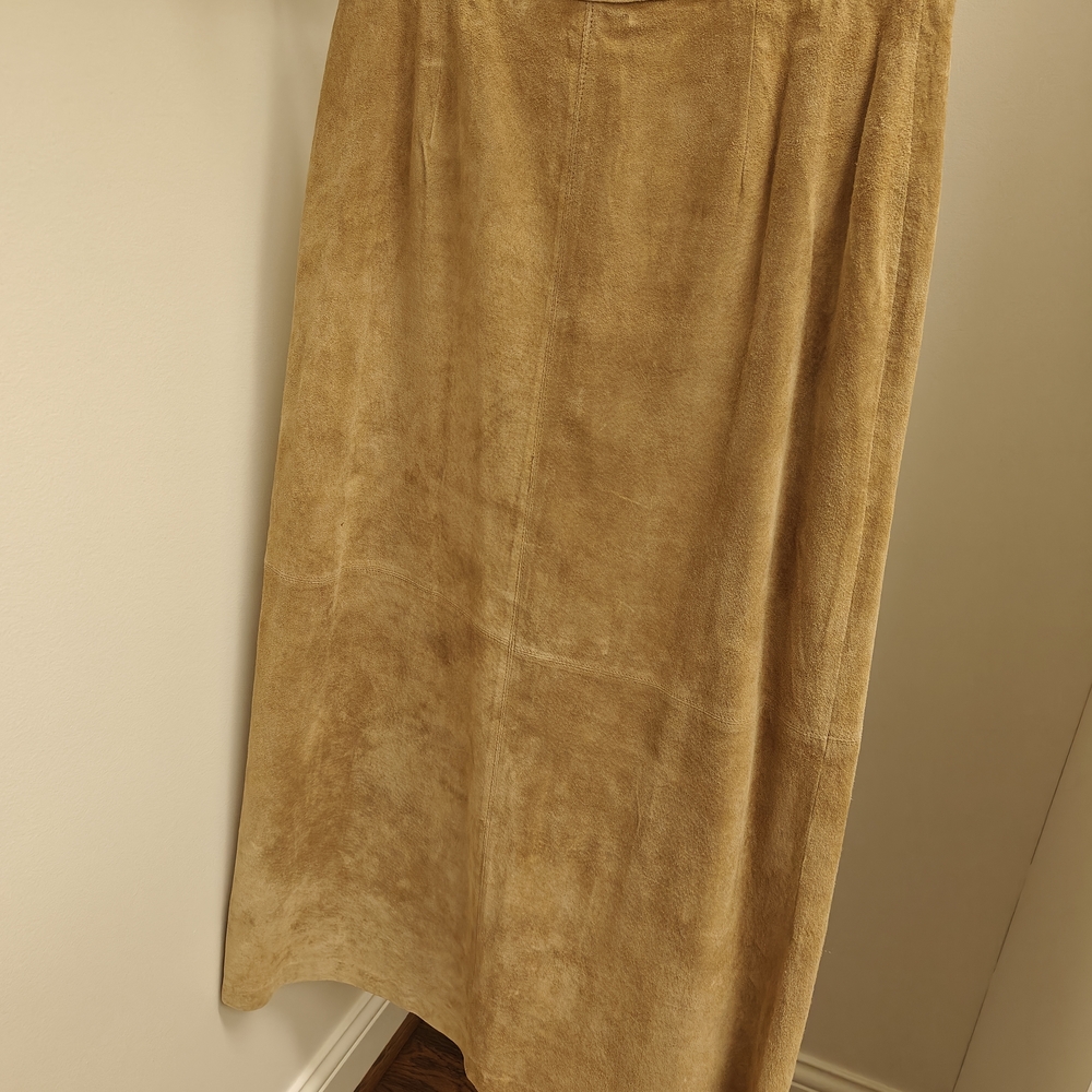 Brandon Thomas Suede Skirt